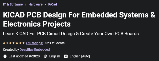 Pictures · Udemy — KiCAD PCB Design For Embedded Systems & Electronics Projects 2020-9