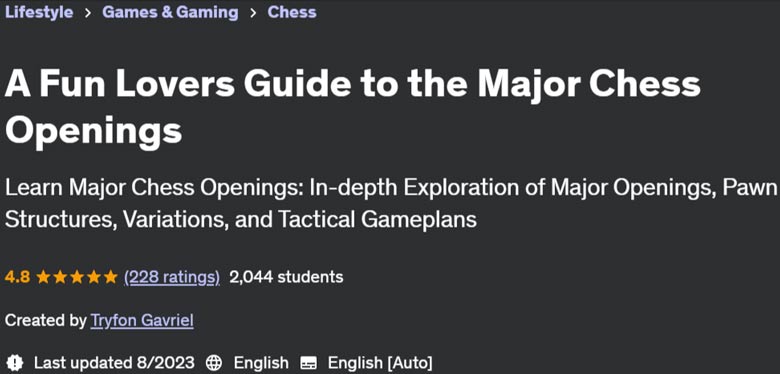 Pictures · Udemy — A Fun Lovers Guide to the Major Chess Openings 2023-5