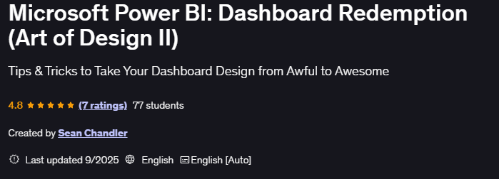 Bilder · Microsoft Power BI: Dashboard Redemption (Art des Designs II) 2025-9