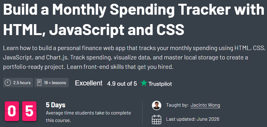Pictures · ZeroToMastery – Build a Monthly Spending Tracker with HTML, JavaScript and CSS 2025-11