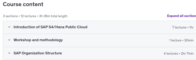 کورس کے موضوعات · SAP Public Cloud Central Business Configuration (سی بی سی) 2026-6