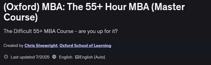 Pictures · Udemy — (Oxford) MBA: The 55+ Hour MBA (Master Course) 2025-7