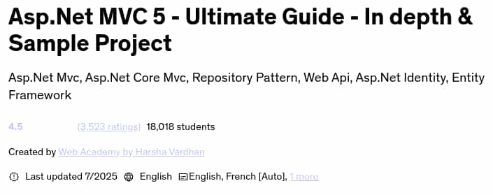 Pictures · Udemy — Asp.Net MVC 5 – Ultimate Guide – In depth & Sample Project 2025-7