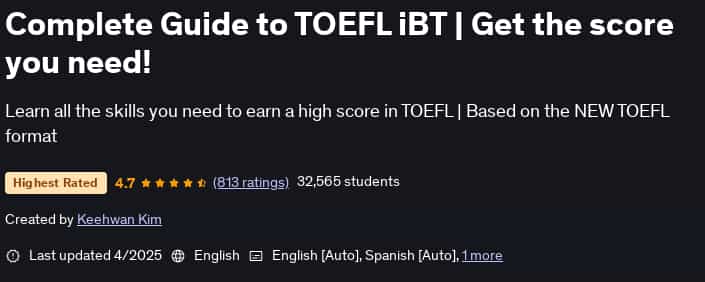 Pictures · Udemy — Complete Guide to TOEFL iBT | Get the score you need! 2025-4