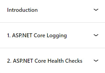 Course topics · LinkedIn — ASP.NET Core Health Checks 2024-10