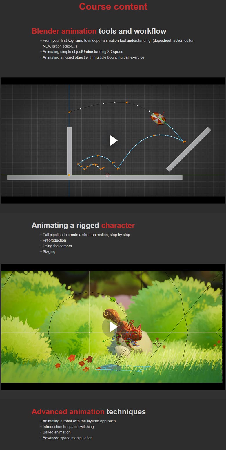Course topics · P2design Academy — Alive! Animation course in Blender 2024-3