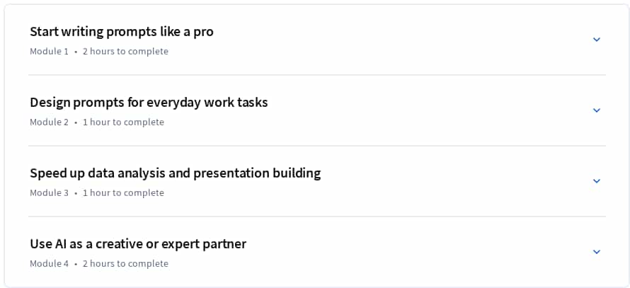 Темы курса · Google Prompting Essentials 2025-3