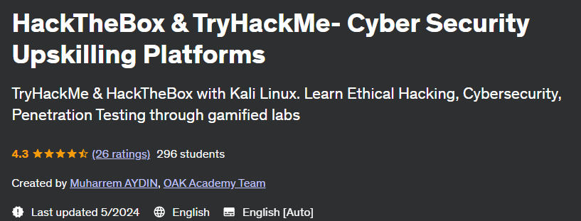 Pictures · Udemy — HackTheBox & TryHackMe- Cyber Security Upskilling Platforms 2023-3