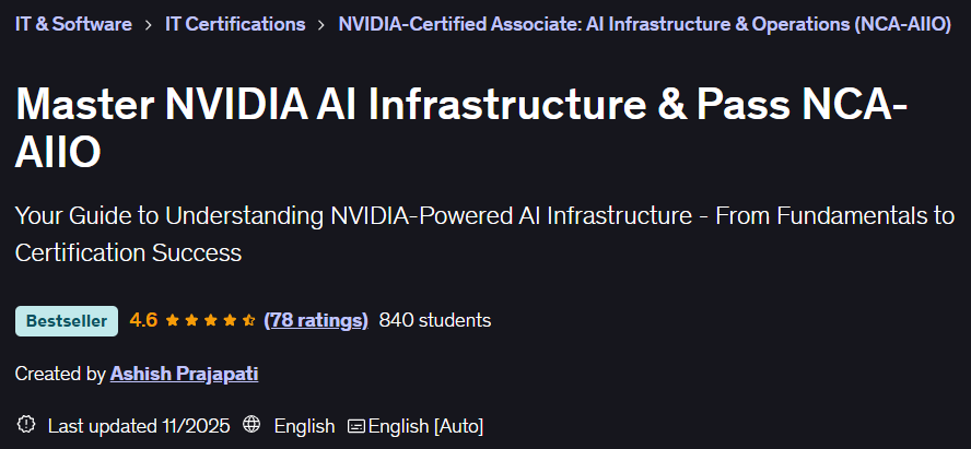 Pictures · Master NVIDIA AI Infrastructure & Pass NCA-AIIO 2025-11