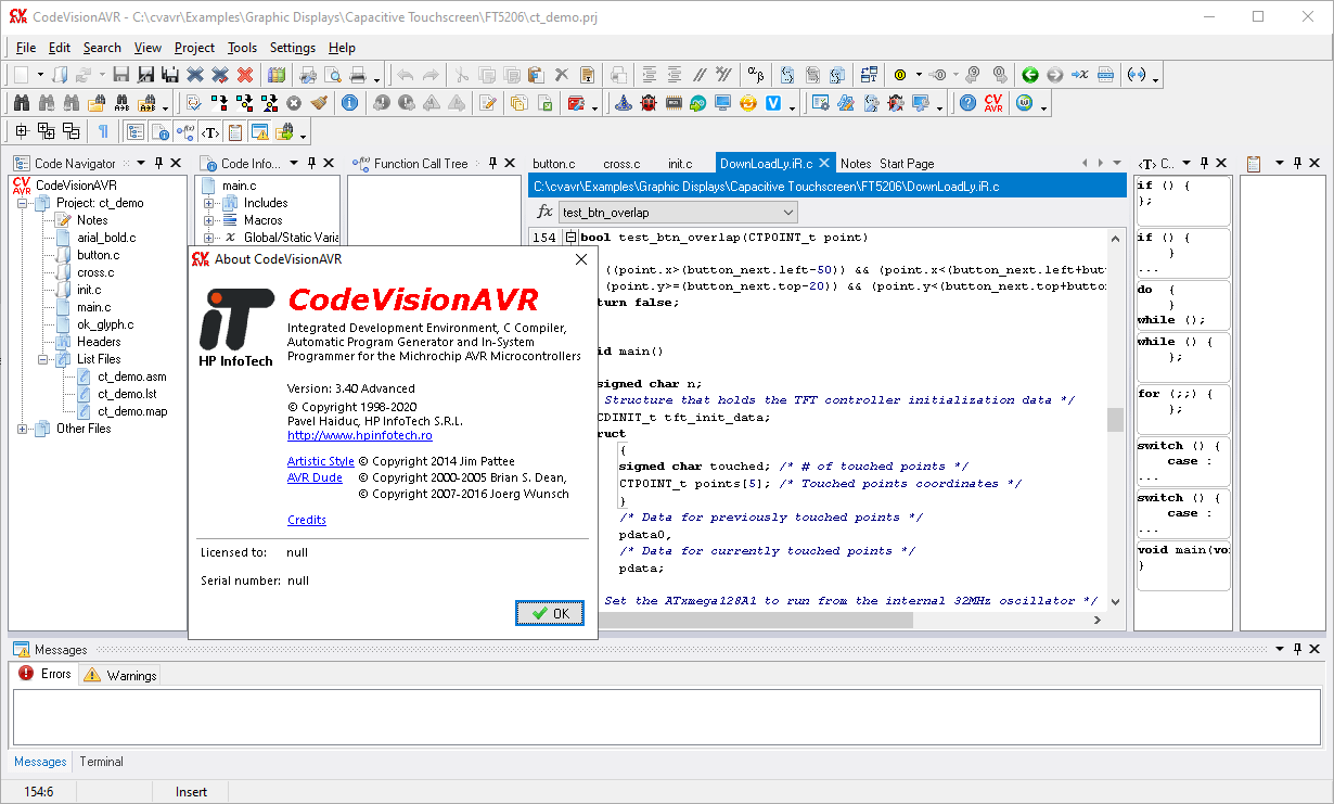 Pictures · CodeVisionAVR Advanced 3.40