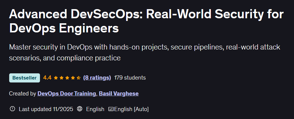 Pictures · Advanced DevSecOps: Real-World Security for DevOps Engineers 2025-11
