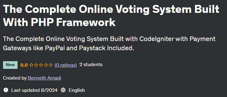 Pictures · The Complete Online Voting System Built With PHP Framework 2024-5