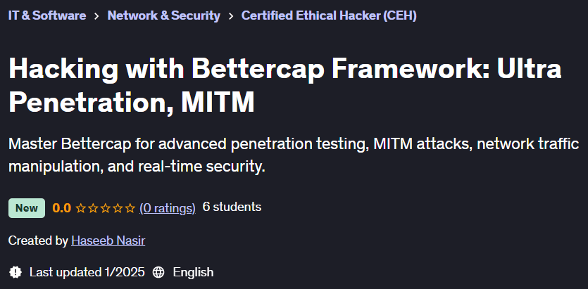 Pictures · Udemy — Hacking with Bettercap Framework: Ultra Penetration, MITM 2025-1