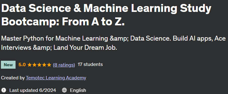 Pictures · Udemy — Data Science & Machine Learning Study Bootcamp: From A to Z. 2024-5