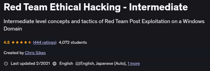 Pictures · Udemy — Red Team Ethical Hacking – Intermediate 2021-2