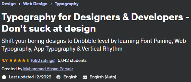 Pictures · Udemy — Typography for Designers & Developers – Don’t suck at design 2019-7