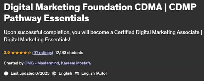Pictures · Digital Marketing Foundation CDMA | CDMP Pathway Essentials 2022-12
