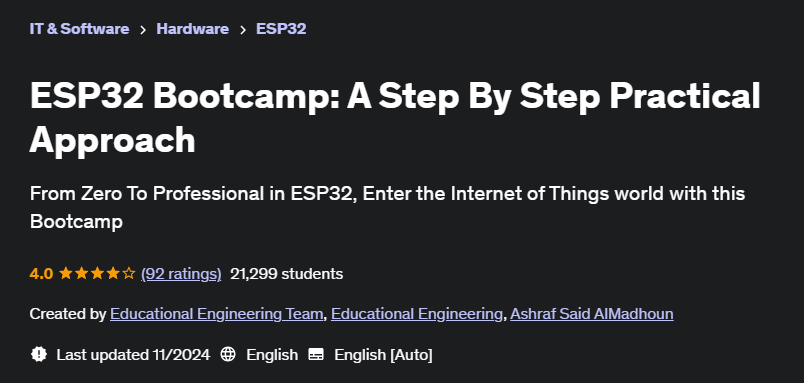 Pictures · Udemy — ESP32 Bootcamp: A Step By Step Practical Approach 2020-11