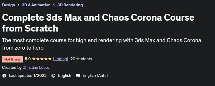 Pictures · Udemy — Complete 3ds Max and Chaos Corona Course from Scratch 2023-1