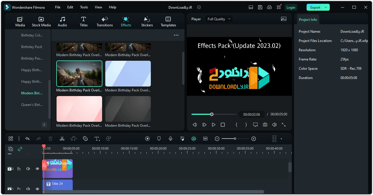 الصور · مشاهدة فيلم Wondershare 15.1.2.17051 الفوز /macOS + حزمة تأثيرات