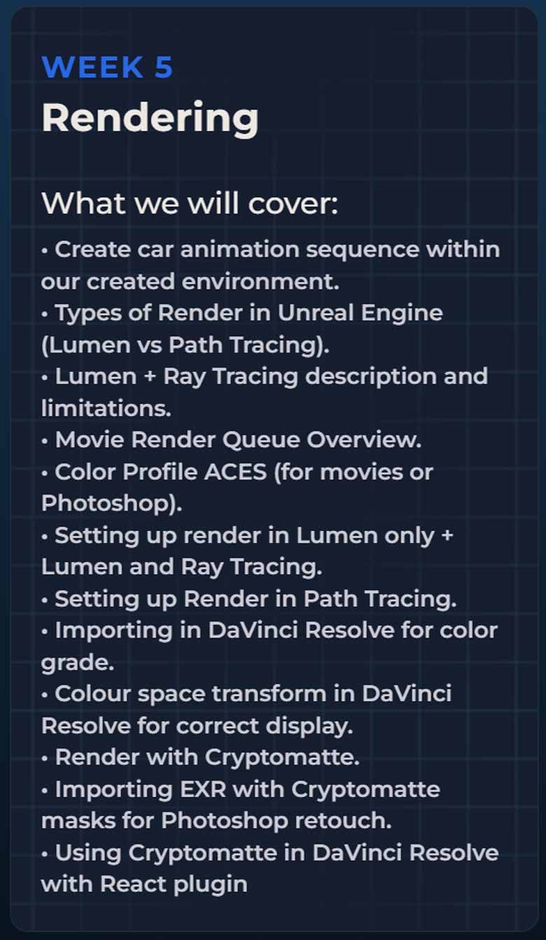 Course topics · DoubleJump Academy — Unreal Engine Complete Automotive Masterclass 2024-6