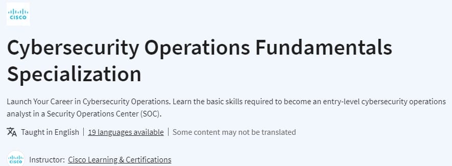 Pictures · Cybersecurity Operations Fundamentals Specialization 2024-1