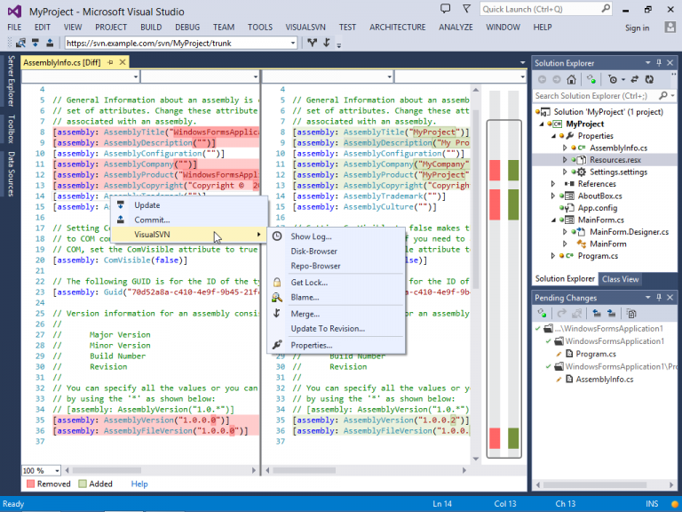 Pictures · VisualSVN 8.1.0 / 7.2.0 / 6.6.0 for VS + Server Enterprise 4.1.3