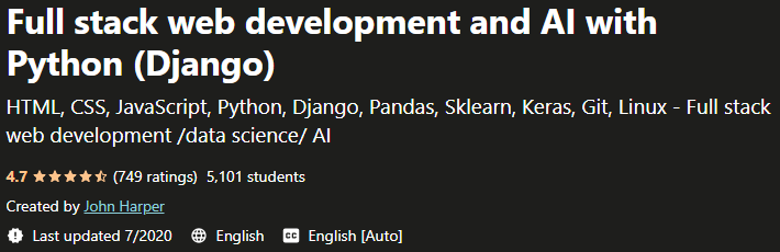 Pictures · Full stack web development and AI with Python (Django) 2020-5