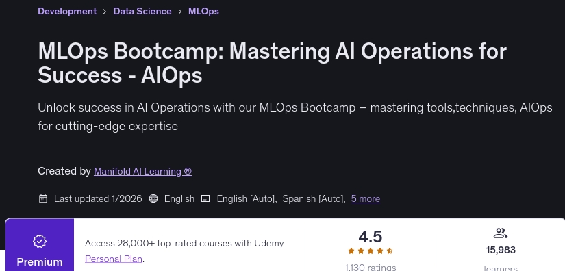 Images · MLOps Bootcamp : Maîtrise AI Opérations pour le succès - AIOps 2026-1