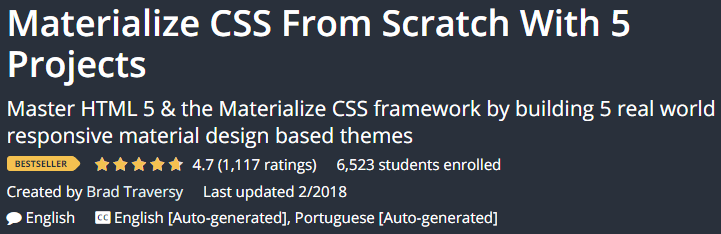 Pictures · Udemy — Materialize CSS From Scratch With 5 Projects 2018-2