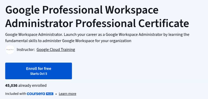 Pictures · Google Professional Workspace Administrator Professional Certificate 2025-10