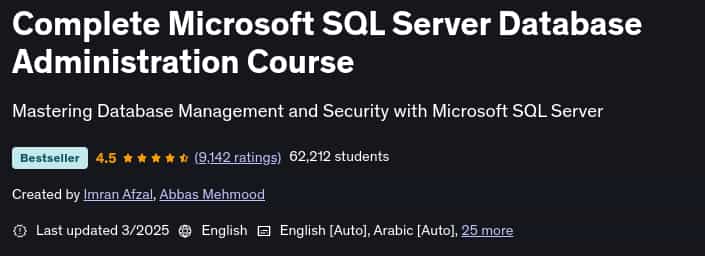 Bilder · Komplett Microsoft SQL Server Database Management Kurs 2025-3