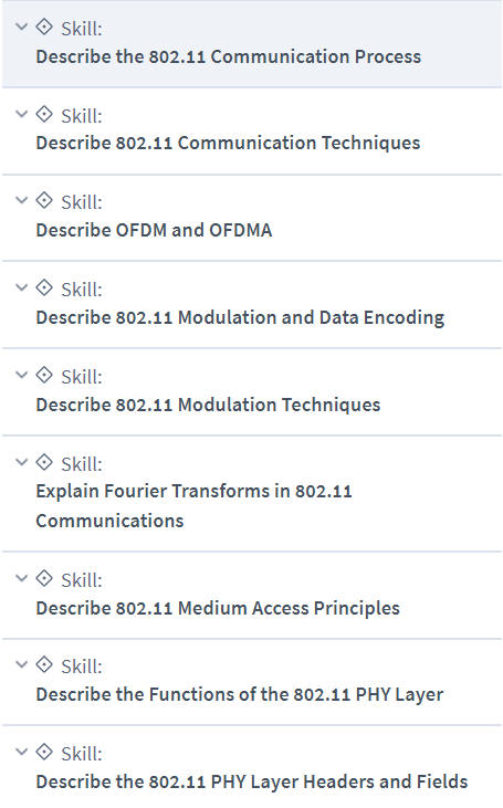 Course topics · CBTNuggets – Certified Wireless Analysis Professional (CWAP) Online Training 2023-3