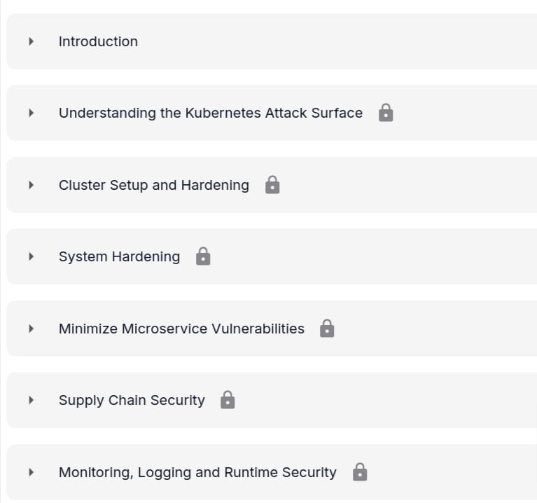 课程主题 · KodeKloud - 认证 Kubernetes 安全专家(CKS) 2024-4