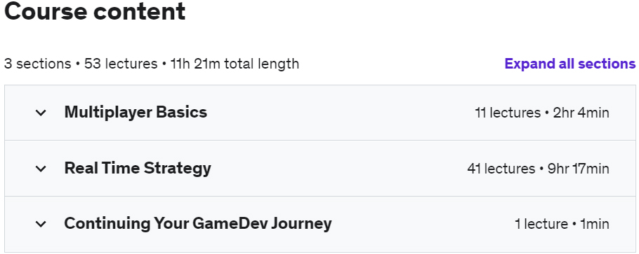Course topics · Unity Multiplayer: Intermediate C# Coding & Networking 2022-6