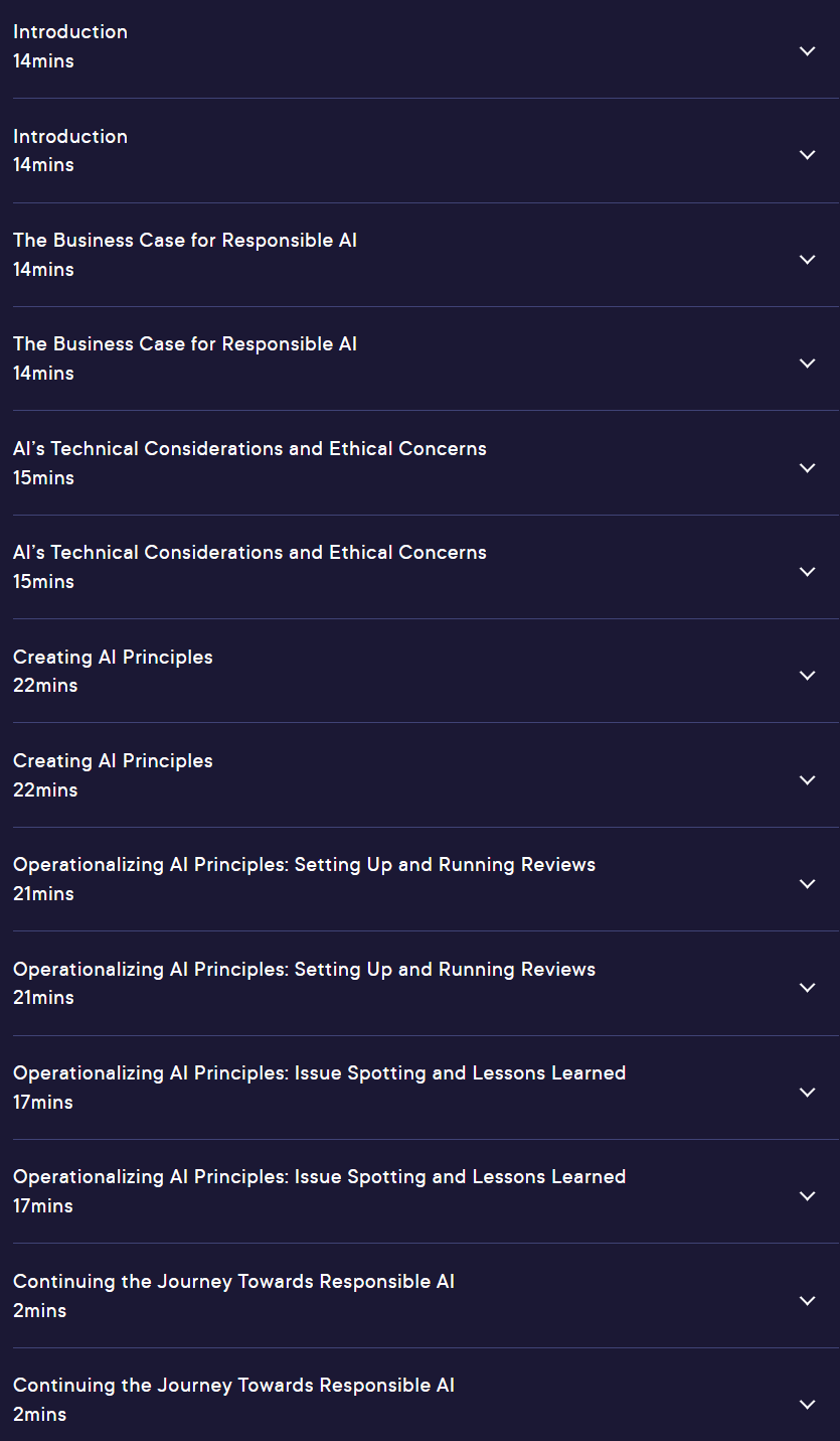 Course topics · Responsible AI: Applying AI Principles with Google Cloud 2024-11