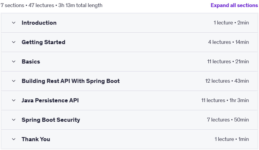 Course topics · Learning Spring Boot using ChatGPT 2023-3