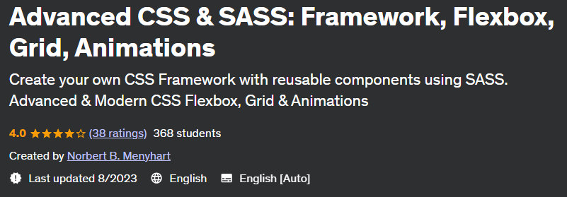 Pictures · Udemy — Advanced CSS & SASS: Framework, Flexbox, Grid, Animations 2021-11