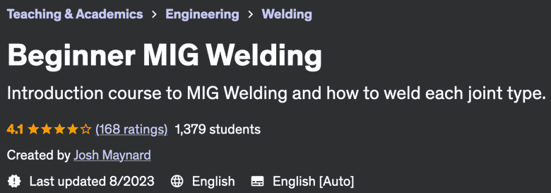Pictures · Udemy — Beginner MIG Welding 2020-8