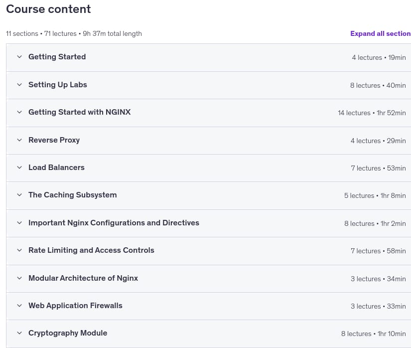 Course topics · Nginx 2026 – Beginner to Advanced 2026-8