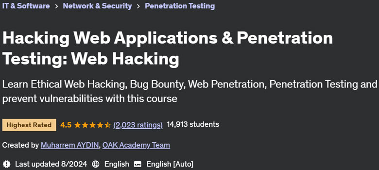 Pictures · Udemy — Hacking Web Applications & Penetration Testing: Web Hacking 2022-7