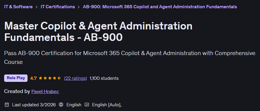 图片 · 硕士 Copilot & 代理管理基础 - AB-900 2026-2