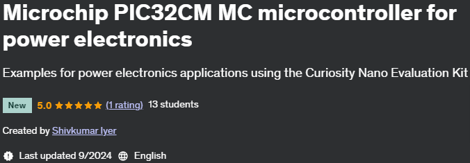 Pictures · Udemy — Microchip PIC32CM MC microcontroller for power electronics 2024-9