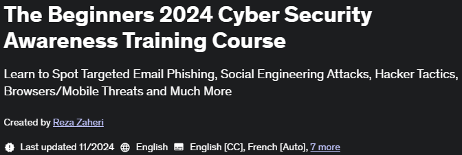Pictures · Udemy — The Beginners 2024 Cyber Security Awareness Training Course 2024-10