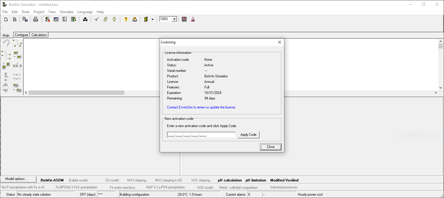 Pictures · EnviroSim BioWin 6.0