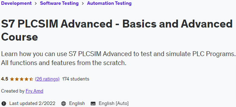 تصاویر · S7 PLCSIM Advanced – بنیادی اور اعلی درجے کی کورس 2022-2