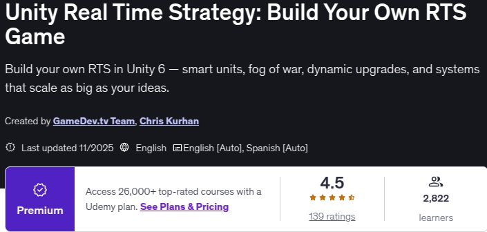 Pictures · Unity Real Time Strategy: Build Your Own RTS Game 2025-11
