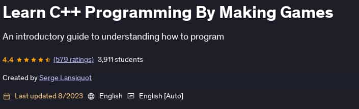 Pictures · Udemy — Learn C++ Programming By Making Games 2022-7