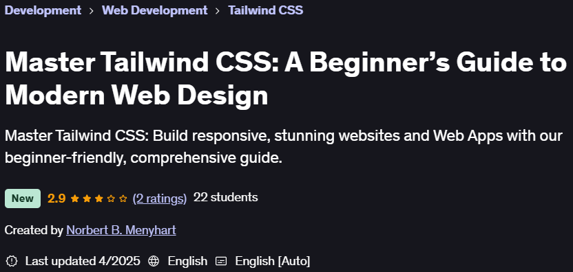 Pictures · Udemy — Master Tailwind CSS: A Beginner’s Guide to Modern Web Design 2025-4