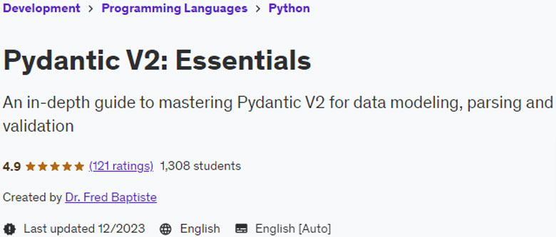 Bilder · Pydantic V2: Essentials 2023-12